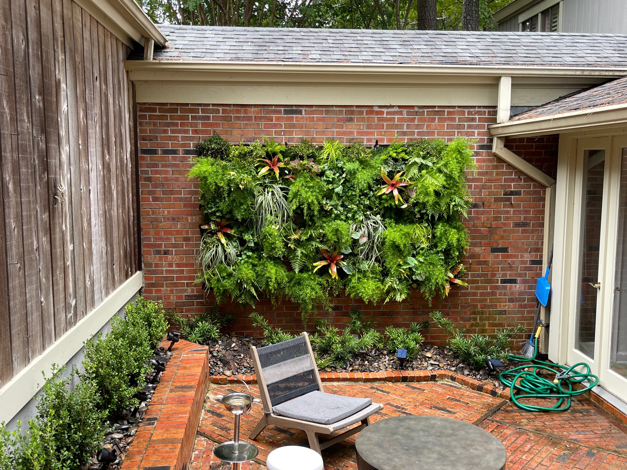 Superscapes living plant wall on brick